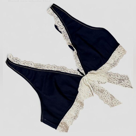 UO Out From Under Cowgirl Logic Denim Plunge Bralette - Picture 5 of 11